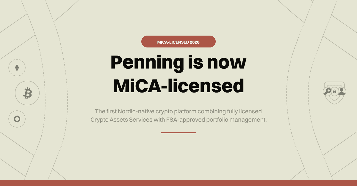 Penning Becomes First Nordic Crypto Platform Licensed Under MiCA