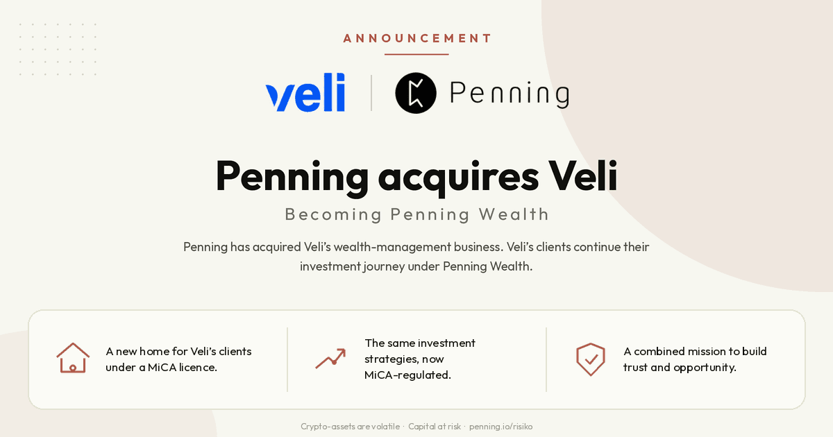 Penning acquires Veli's wealth-management business to launch Penning Wealth